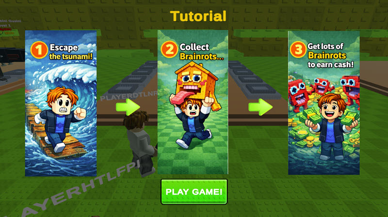 Escape Tsunami Brainrots Online screenshot
