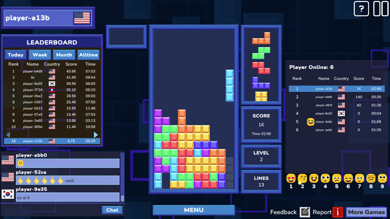 Tetrix Online screenshot